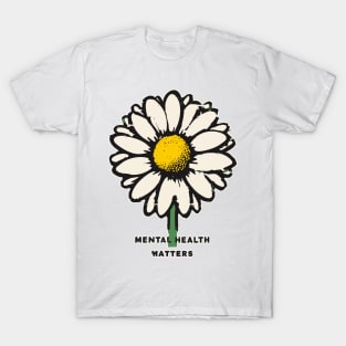 Vintage Mental health matters daisy T-Shirt